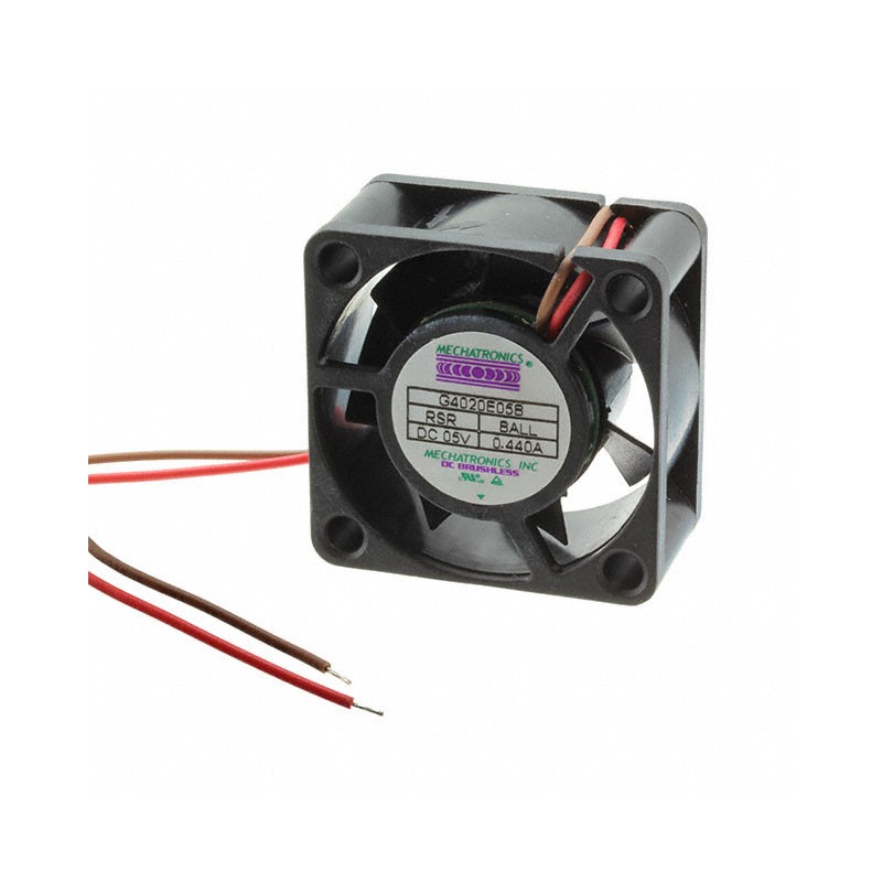 1 pcs : G4020E05B-RSR - FAN AXIAL 40X20MM BALL 5VDC WIRE