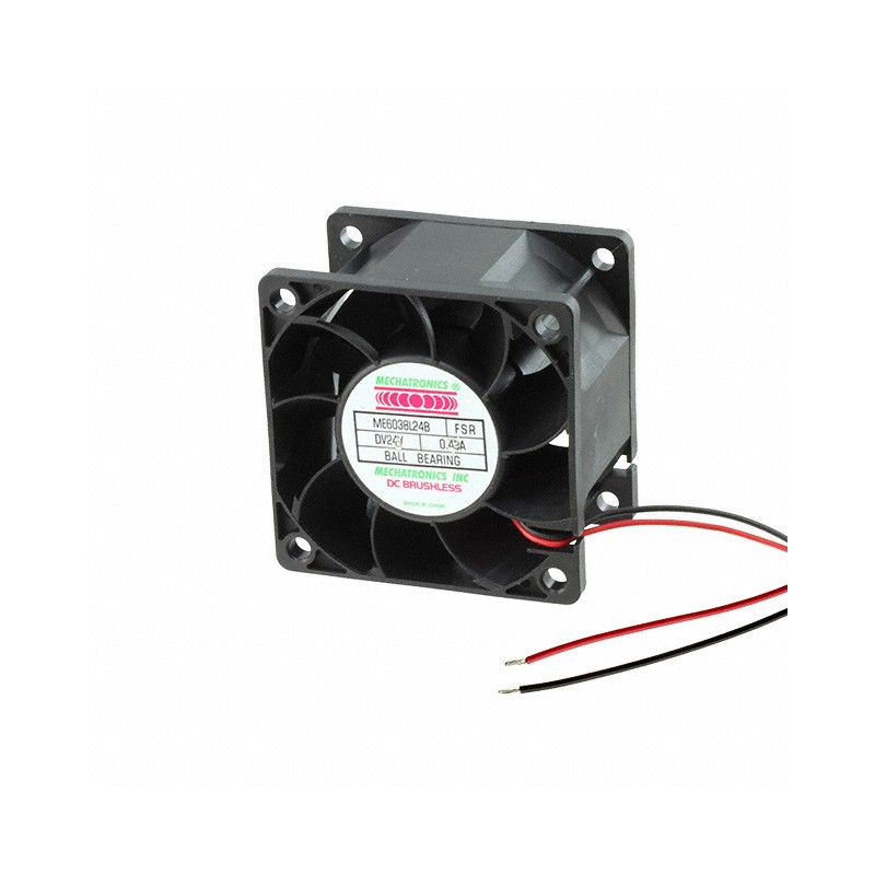 1 pcs : ME6038L24B-FSR - FAN AXIAL 60X38MM 24VDC WIRE