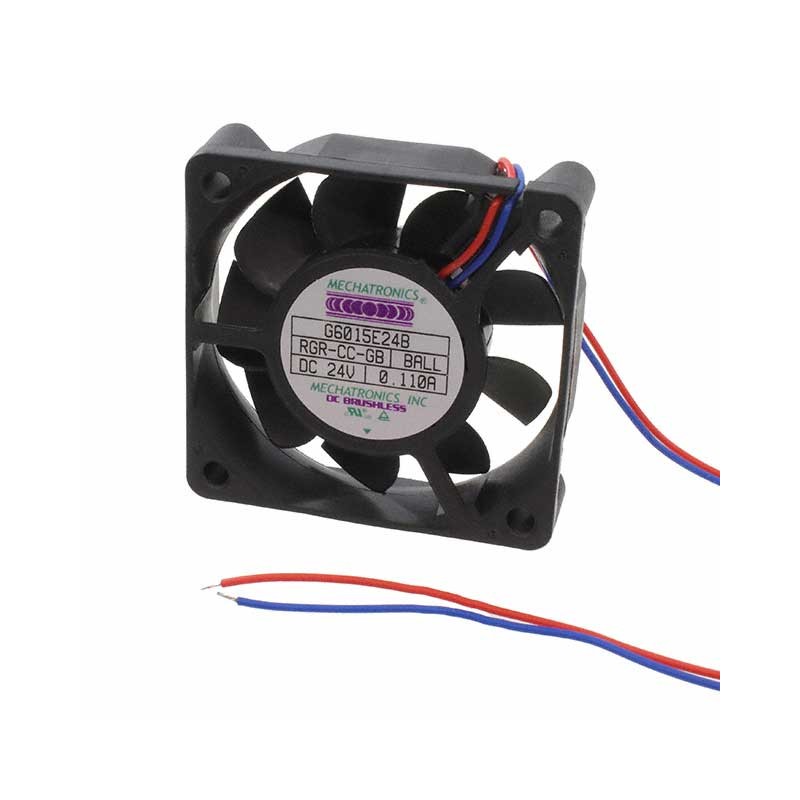 1 pcs : G6015E24B-RGR-CC-GB - FAN AXIAL 60X15.3MM 24VDC WIRE