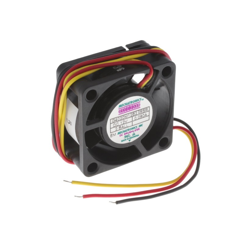 1 pcs : G4020M12B2-RSR-EM - FAN AXIAL 40X20MM 12VDC WIRE