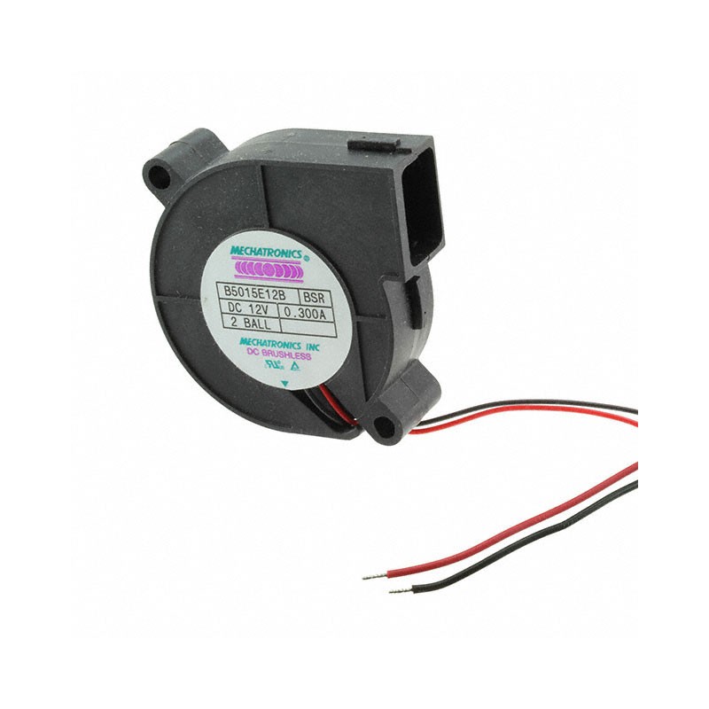 1 pcs : B5015E12B-BSR - FAN BLOWER 51X15.7MM 12VDC WIRE