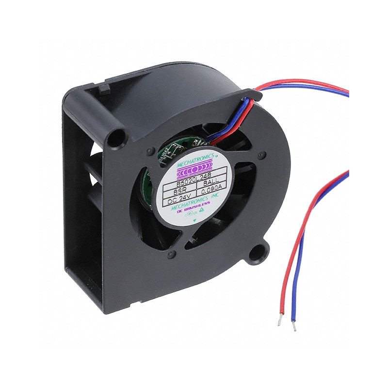 1 pcs : B5020L24B-BSR - FAN BLOWER 51X20MM 24VDC WIRE