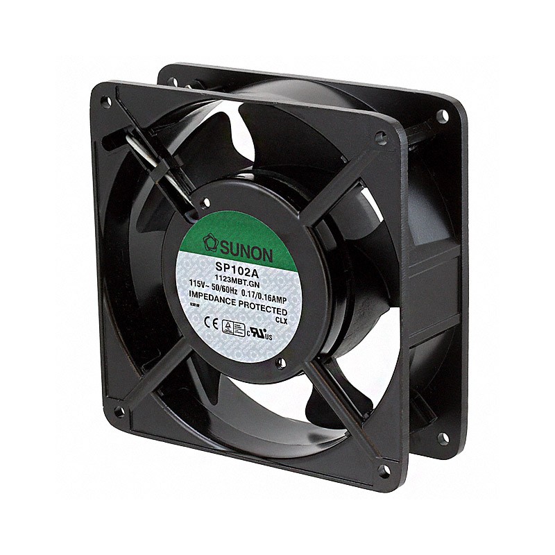 1 pcs : SP102A-1123MBT.GN - FAN AXIAL 119X38.5MM 115VAC TERM