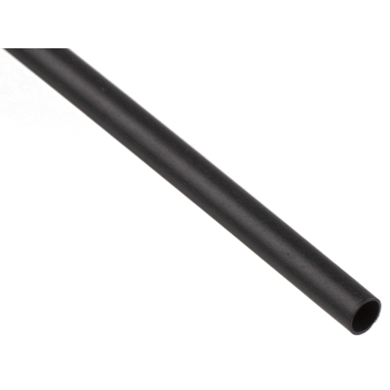 1 pcs - TE Connectivity Heat Shrink Tubing, Black 2.4mm Sleeve Dia. x 1.2m Length 2:1 Ratio, CGPT Series