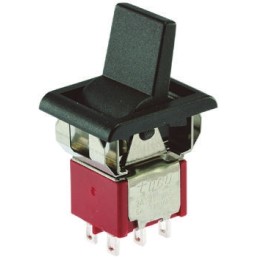 2 pcs - TE Connectivity DPDT, On-Off-On Rocker Switch Panel Mount