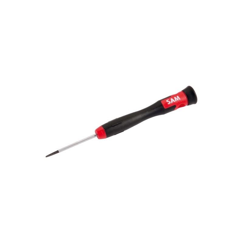 1 pcs - SAM Slotted Precision Screwdriver, 3 mm Tip, 50 mm Blade, 141 mm Overall