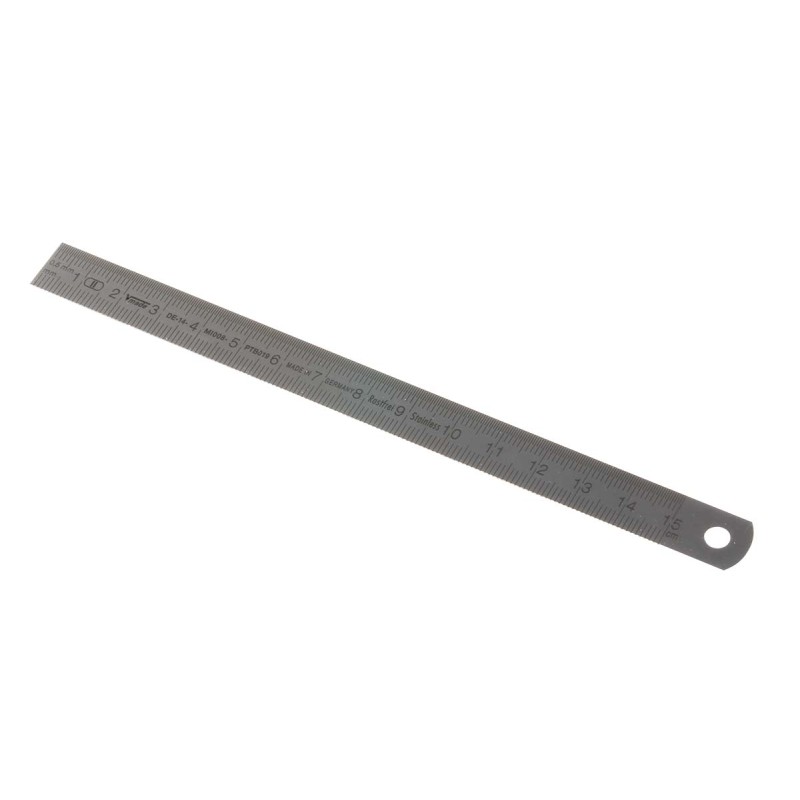 1 pcs - MikronTec 150mm Stainless Steel Metric Ruler
