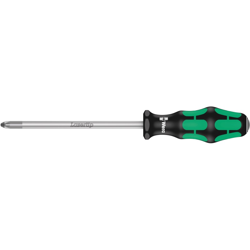1 pcs - Wera Pozidriv Screwdriver, PZ3 Tip, 150 mm Blade, 262 mm Overall