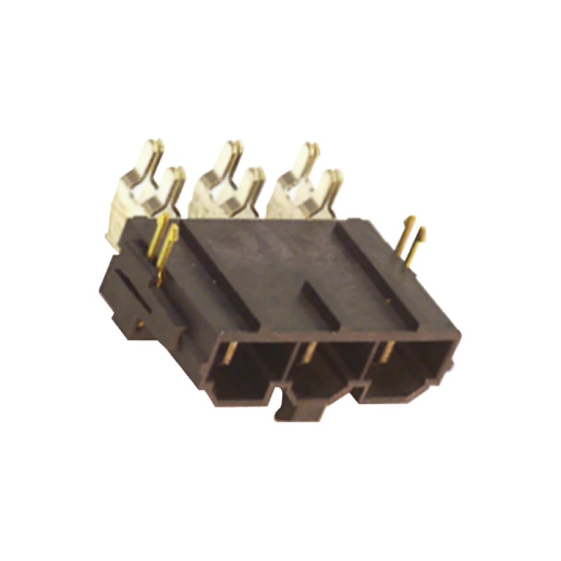 20 pcs - Molex Mini-Fit Sr. Series Right Angle Through Hole PCB Header, 5 Contact(s), 10.0mm Pitch, 1 Row(s), Shrouded