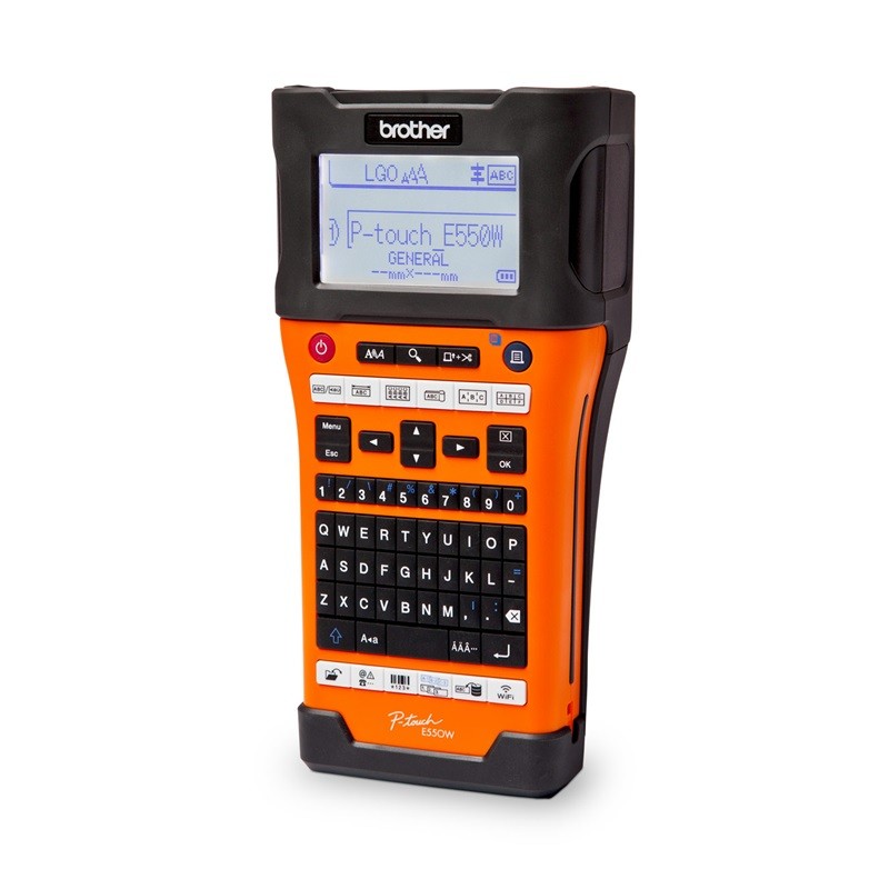 1 pcs - Brother PTE550WNIVP Handheld Label Printer, 24mm Max Label Width