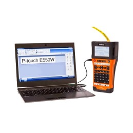 1 pcs - Brother PTE550WNIVP Handheld Label Printer, 24mm Max Label Width