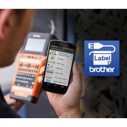 1 pcs - Brother PT-E550WVP Handheld Label Printer, 24mm Max Label Width, UK Plug