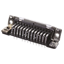 25 pcs - TE Connectivity Amplimite HD-20 25 Way Right Angle Through Hole D-sub Connector Plug, 2.74mm Pitch, with Mounting Hole