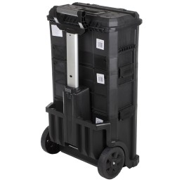 1 pcs - Stanley 4 drawer Aluminium, Plastic Wheeled, 866mm x 348mm x 488mm