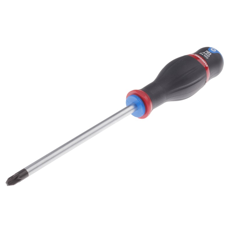 1 pcs - Facom Pozidriv Screwdriver, PZ3 Tip, 150 mm Blade, 275 mm Overall