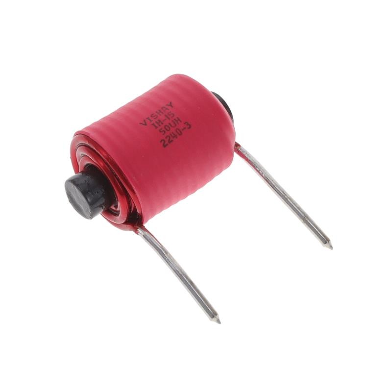 1 pcs : IH15BQ500K - FIXED IND 50UH 15A 20 MOHM TH