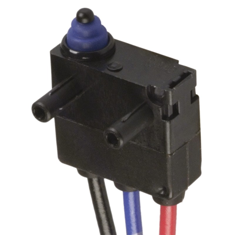 50 pcs - Omron Plunger Micro Switch, Through Hole Terminal, 2 A @ 12 V dc, SPDT, IP67