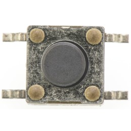 20 pcs - Black Button Tactile Switch, SPST 50 mA @ 12 V ac 0.7mm Surface Mount