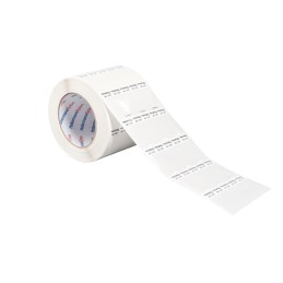 1 Bag of 500 - HellermannTyton Helatag 323 Transparent/White Cable Labels, 50.8mm Width, 95.25mm Height, 1000 Qty