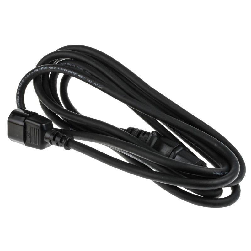 1 pcs - RS PRO IEC C14 Plug to IEC C15 Socket Power Cord, 3m