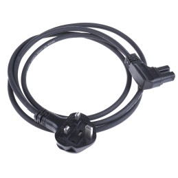 1 pcs - RS PRO IEC C15 Socket to Type G UK Plug Power Cord, 2m