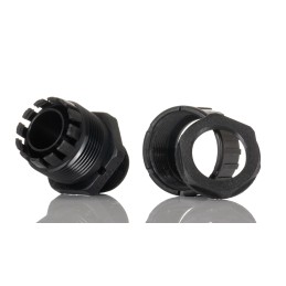 1 Pack of 5 - Adaptaflex Straight, Conduit Fitting, 20mm Nominal Size, M20, Nylon 66, Black