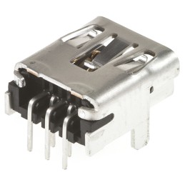 125 pcs - Molex Right Angle, Through Hole, Socket Type B 2.0 USB Connector