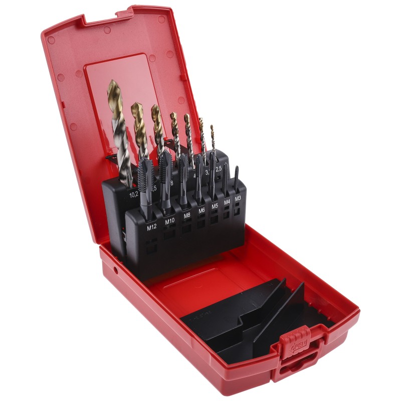 1 pcs - Dormer Tap & Drill Set, M12 Thread, Metric Standard, Hand Tap