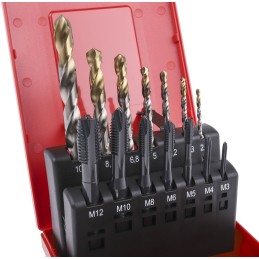 1 pcs - Dormer Tap & Drill Set, M12 Thread, Metric Standard, Hand Tap