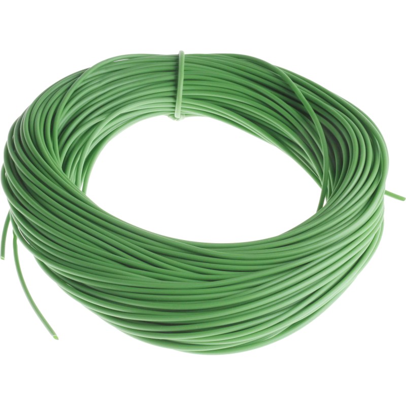 1 Bag of 50 M - RS PRO PVC Green Cable Sleeve, 2mm Diameter, 50m Length