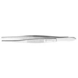 1 pcs - Facom 155 mm, Stainless Steel, Grooved, Tweezers