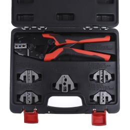 1 pcs - RS PRO Hand Ratcheting Crimp Tool for Insulated Spade Connectors, 0.1 - 10mm² Wire