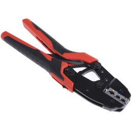 1 pcs - RS PRO Hand Ratcheting Crimp Tool for Insulated Spade Connectors, 0.1 - 10mm² Wire