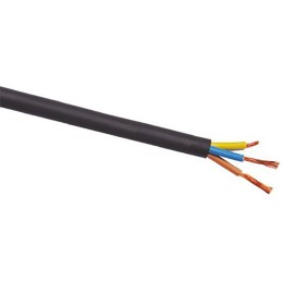 1 Reel of 100 M - RS PRO 3 Core Power Cable, 6 mm², 100m, Black CPE Sheath, 43 A, 450 V, 750 V