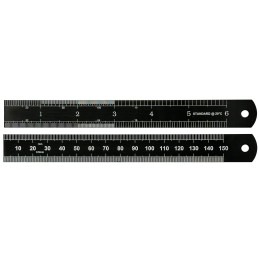 1 pcs - 150mm Steel Imperial, Metric Rule