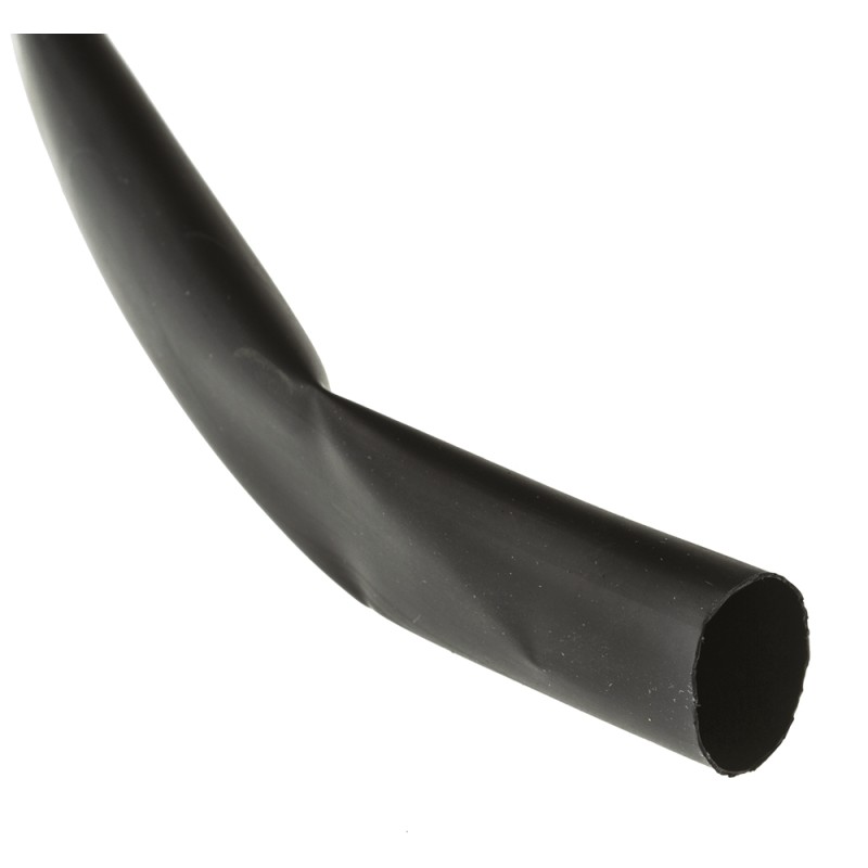 1 Reel of 6 M - TE Connectivity Heat Shrink Tubing, Black 12.7mm Sleeve Dia. x 6m Length 2:1 Ratio, LSTT Series