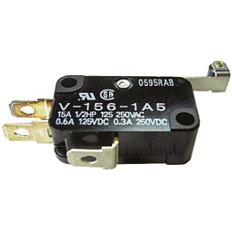 50 pcs - Omron Roller Lever Micro Switch, Tab Terminal, 5 A @ 250 V ac, SPDT, IP40