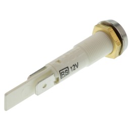 1 pcs - Arcolectric (Bulgin) Ltd Red Indicator, 12V, 10mm Mounting Hole Size