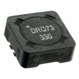 1 pcs : DRQ73-330-R - INDUCT ARRAY 2 COIL 34.41UH SMD