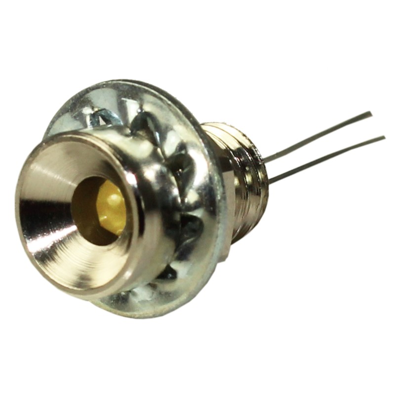 1 pcs - RS PRO Yellow Panel Mount Indicator, 2V dc, 6.5mm Mounting Hole Size