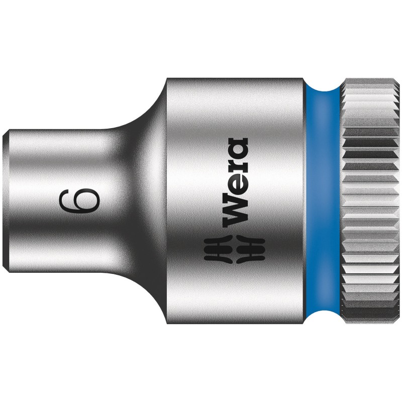 1 pcs - Wera 3/8 in Drive 6mm Standard Socket, 6 point, 29 mm Overall Length