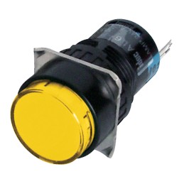 1 pcs - Idec Yellow Panel Mount Indicator, 16mm Mounting Hole Size