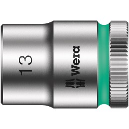 1 pcs - Wera 3/8 in Drive 13mm Standard Socket, 6 point, 29 mm Overall Length