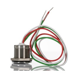 12 pcs - RS PRO Capacitive Switch Latching NC,Illuminated, Green, IP68 Brass