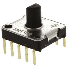 1 pcs - KNITTER-SWITCH, 9 Position SP9T Rotary Switch, 100 mA @ 5 V dc, Through Hole