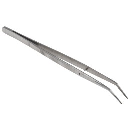 1 pcs - RS PRO 150 mm, Stainless Steel, Serrated, Tweezers