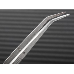 1 pcs - RS PRO 150 mm, Stainless Steel, Serrated, Tweezers