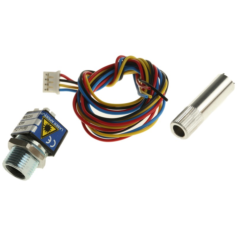 1 pcs - 1260-02-000 Laser Module, 635nm 3mW, Modulating, TTL control Dot pattern +3 - +6 V