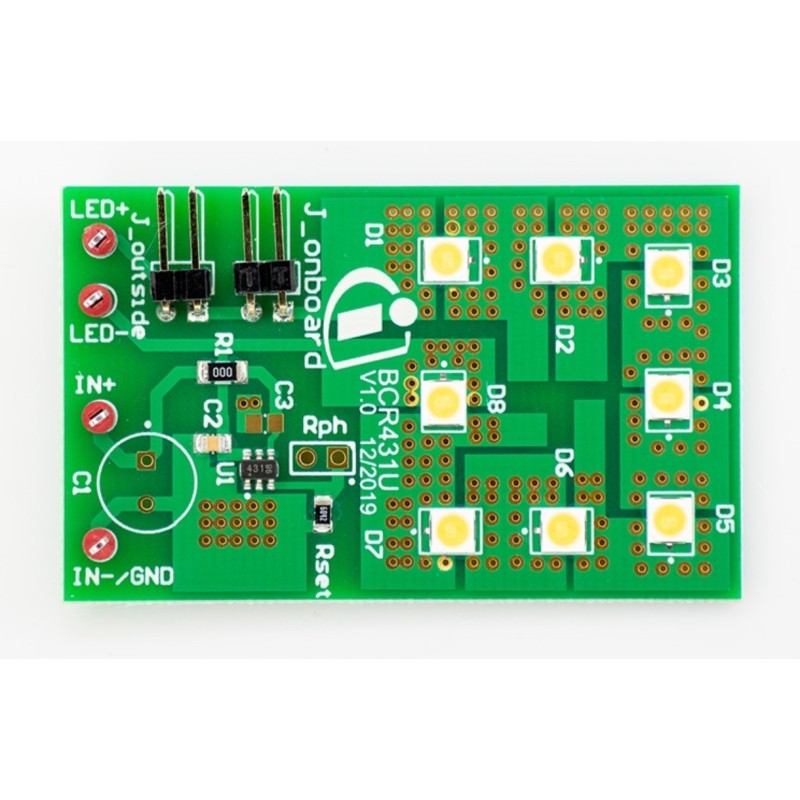 1 pcs - Infineon DEMO_BCR431U_LVDROP LED Driver for BCR431U for LED Lighting, Lighting