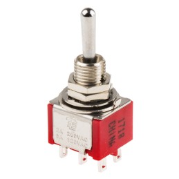 25 pcs - TE Connectivity Toggle Switch, Panel Mount, On-On-On, DP3T, Solder Terminal, 120V